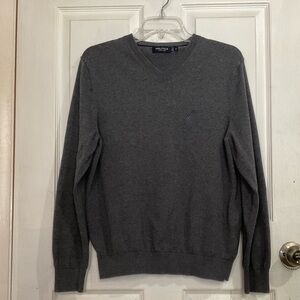 Nautica Men's Charcoal V-Neck Sweater